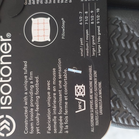 Isotoner Women's Microterry Clog with Satin Cuff Slippers ( Small) - Picture 9 of 9